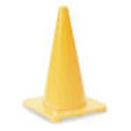 Everrich Industries Cones, Plastic, 15 in Height, Yellow EVB-0017-3